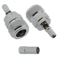 L-KLS1-N005-RG303 CONN. N TYPE FEMALE JACK RG-303 CABLE - 1