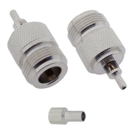 L-KLS1-N005-RG316 CONN. N TYPE FEMALE JACK RG-316 CABLE - 1