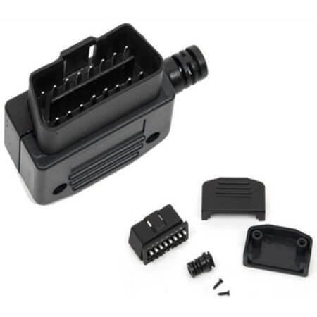 L-KLS1-OBDII-16P-90 CON.T.B.OBD2 16PIN(2X8) RIGHT ASSEMBLIES MALE - 1