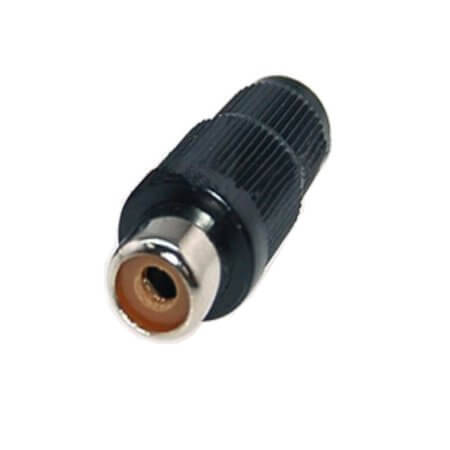 L-KLS1-RCA-PF02-N-R CONNECTOR RCA PLUG BLACK PLUG CABLE DIA 4.7MM RED - 1