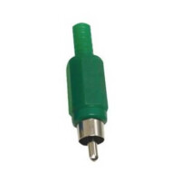 L-KLS1-RCA-PM01-N-G CONNECTOR RCA PHONO PLUG GREEN PLUG Ø3.2 - 1