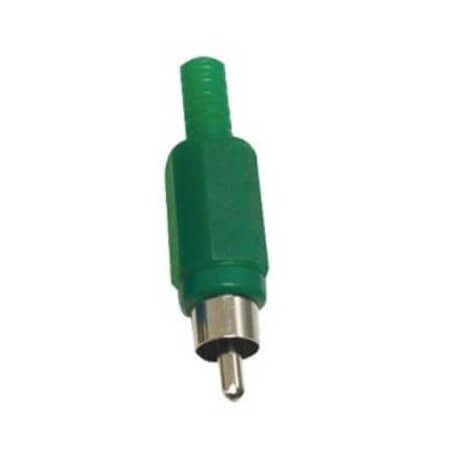L-KLS1-RCA-PM01-N-G CONNECTOR RCA PHONO PLUG GREEN PLUG Ø3.2 - 1