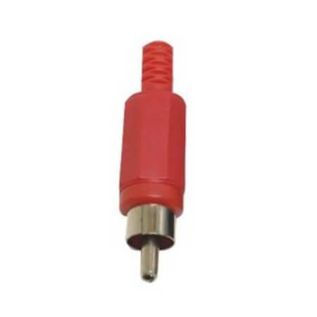 L-KLS1-RCA-PM01-N-R CONNECTOR RCA PHONO PLUG RED PLUG Ø3.2 - 1