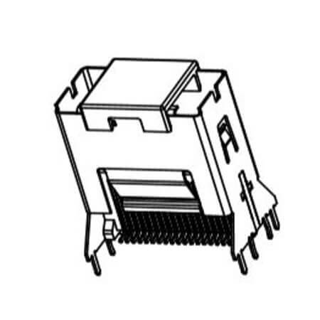 L-KLS1-SAS001-36P-D-B-15 CONN.I/O MINI SATA RCPT 36POS 0.8MM SMT V/T - 1