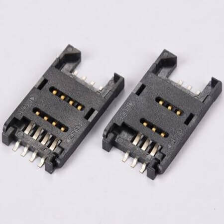 L-KLS1-SIM-010A-H2.5-6P0 CONNECTOR SIM CARD 6PIN RIGHT ANGLE - 1