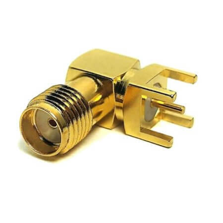 L-KLS1-SMA-KWE-7X7-15.1 CONNECTOR SMA JACK 5PIN THT R/A 50M 7x7-15.1 - 1