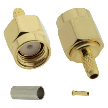 L-KLS1-SMA014-RG174 SMA CABLE CONN. STRAIGHT 50OHM RG-174 FEMALE - 1