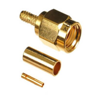 L-KLS1-SMA014-RG188 SMA CABLE CONN. STRAIGHT 50OHM RG-188 FEMALE - 1