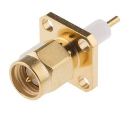 L-KLS1-SMA022B CONN. SMA MALE PLUG FLANGE PANEL MOUNT - 1