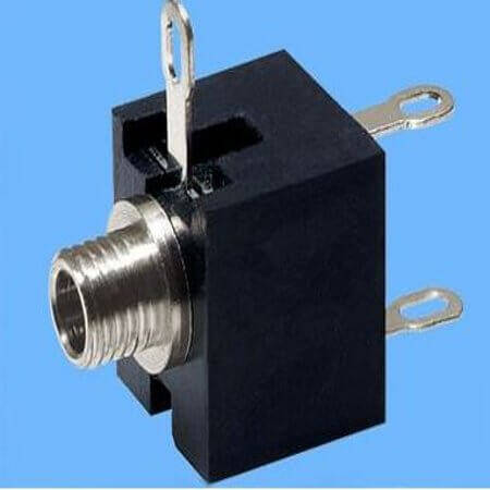 L-KLS1-TG2.5-001A CONNECTOR MONO JACK WITH NUT THT R/A 2.5MM - 1