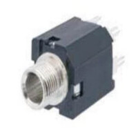 L-KLS1-TG6.3-004E CONNECTOR STEREO JACK THT V/T 6.3MM - 1