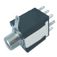 L-KLS1-TG6.3-005C CONNECTOR STEREO JACK THT V/T 6.3MM - 1
