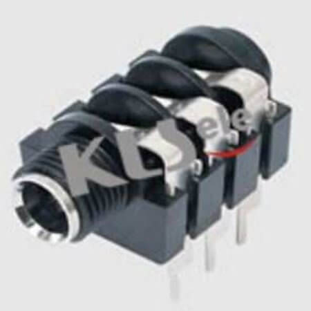 L-KLS1-TG6.3-006A CONNECTOR PHONE STEREO JACK 6.3MM 6PIN - 1