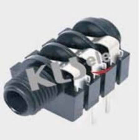 L-KLS1-TG6.3-006BA CONNECTOR PHONE STEREO JACK 6.3MM THT R/A - 1