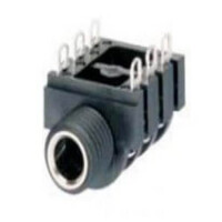 L-KLS1-TG6.3-006G CONNECTOR STEREO JACK THT R/A 6.3MM - 1