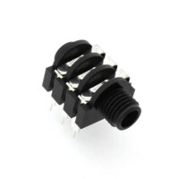 L-KLS1-TG6.3-006I CONNECTOR STEREO JACK THT R/A WITH NUT 6.3MM - 1
