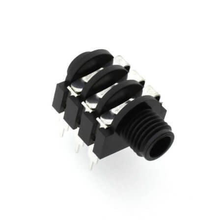 L-KLS1-TG6.3-006I CONNECTOR STEREO JACK THT R/A WITH NUT 6.3MM - 1
