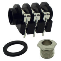L-KLS1-TG6.3-006K CONNECTOR STEREO JACK THT R/A 6.3MM - 1
