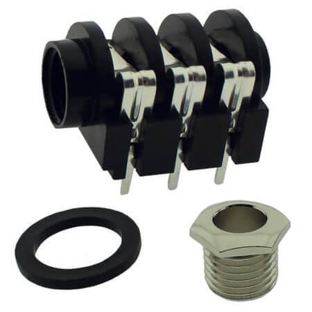 L-KLS1-TG6.3-006K CONNECTOR STEREO JACK THT R/A 6.3MM - 1