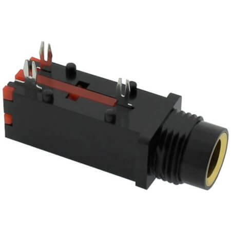 L-KLS1-TG6.3-009B CONNECTOR STEREO JACK THT R/A 6.3MM - 1