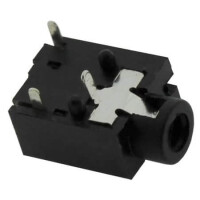 L-KLS1-TSJ2.5-008 CONNECTOR STEREO JACK THT R/A 2.5MM - 1