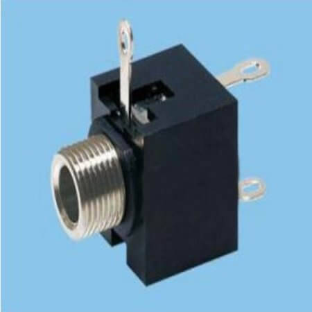 L-KLS1-TSJ3.5-007AA CONNECTOR STEREO PHONE JACK WITH NUT THT V/T 3.5MM - 1
