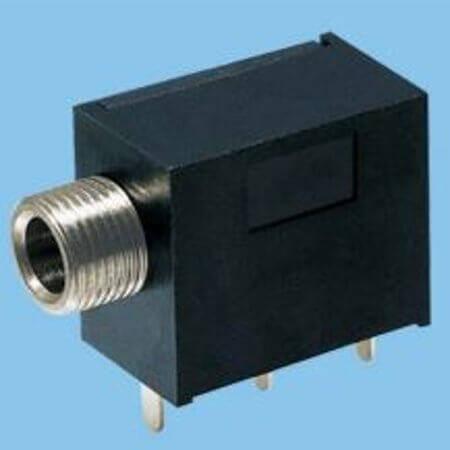 L-KLS1-TSJ3.5-008EAC CONNECTOR STEREO PHONE JACK WITH NUT THT R/A 3.5MM - 1