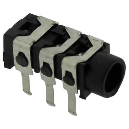 L-KLS1-TSJ3.5-009C CONNECTOR STEREO PHONE JACK THT R/A 3.5MM - 1