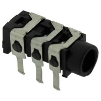 L-KLS1-TSJ3.5-009C CONNECTOR STEREO PHONE JACK THT R/A 3.5MM - 1