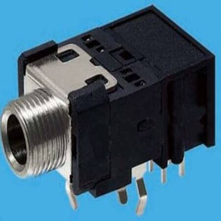 L-KLS1-TSJ3.5-010A CONNECTOR STEREO PHONE JACK WITH NUT THT R/A 3.5MM - 1