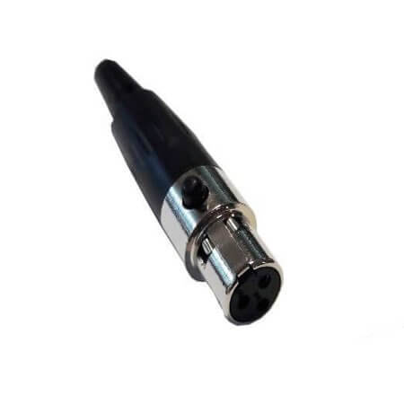 L-KLS1-XLR-P01A-03-F-B CONNECTOR XLR PLUG LOCKED 3 PIN FEMALE BLACK - 1