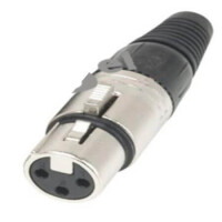 L-KLS1-XLR-P05-04-M-B CONNECTOR XLR PLUG LOCKED 4 PIN MALE BLACK - 1