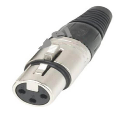 L-KLS1-XLR-P05-04-M-B CONNECTOR XLR PLUG LOCKED 4 PIN MALE BLACK - 1
