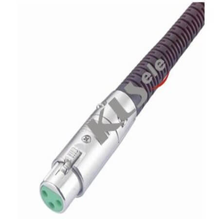 L-KLS1-XLR-P07-03-F-B-T2 CONNECTOR XLR PLUG LOCKED 3 PIN FEMALE BLACK - 1