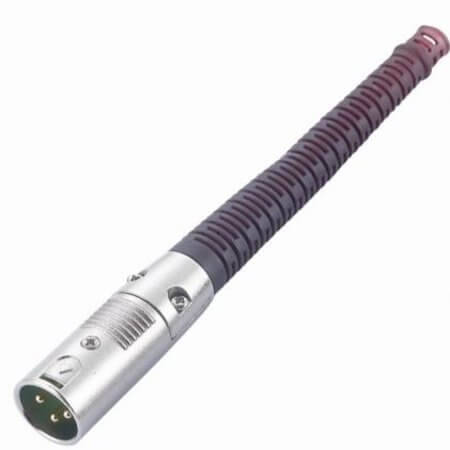 L-KLS1-XLR-P07-03-M-B-T2 CONNECTOR XLR PLUG LOCKED 3 PIN MALE BLACK - 1