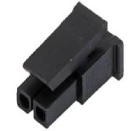 L-KLS1-XM1-3.00-1X02-MH CONNECTOR 3.00MM 2PIN(1X2) MALE HOUSING BLACK - 1