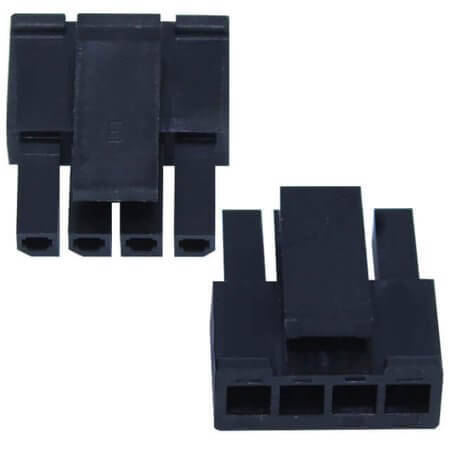 L-KLS1-XM1-3.00-1X04-MH CONNECTOR 3.00MM 4PIN(1X4) MALE HOUSING BLACK - 1