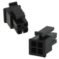 L-KLS1-XM1-3.00-2X02-MH CONNECTOR 3.00MM 4PIN(2X2) MALE HOUSING BLACK - 1