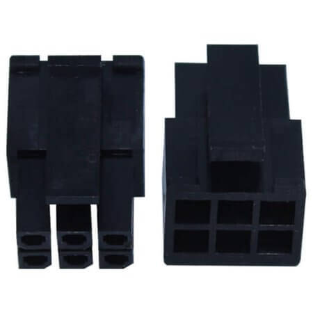 L-KLS1-XM1-3.00-2X03-MH CONNECTOR 3.00MM 6PIN(2X3) MALE HOUSING BLACK - 1
