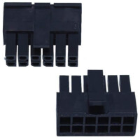 L-KLS1-XM1-3.00-2X06-MH CONNECTOR 3.00MM 12PIN(2X6) MALE HOUSING BLACK - 1