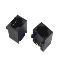 L-KLS12-108-8P8C-1X1-0-0 MODULAR JACK THT R/A 8P8C (RJ45) BLACK - 1