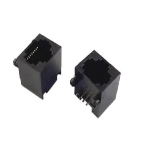 L-KLS12-108-8P8C-1X1-0-0 MODULAR JACK THT R/A 8P8C (RJ45) BLACK - 1