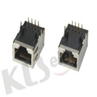 L-KLS12-117-10P8C-1X1-W- MODULAR JACK THT R/A 10P8C (RJ45,Ethernet) GRAY - 1