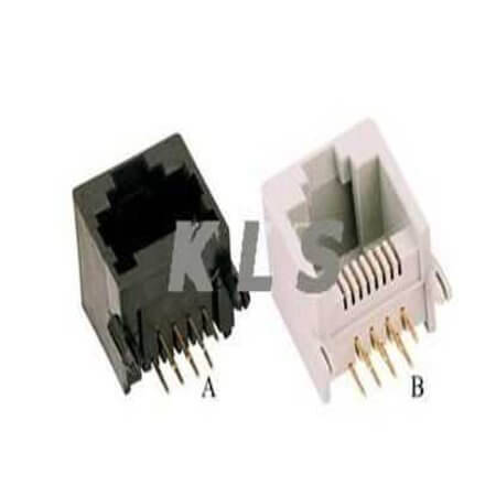 L-KLS12-133-8P8C-W/O-202 MODULAR JACK THT R/A 8P8C (RJ45,Ethernet) GRAY - 1