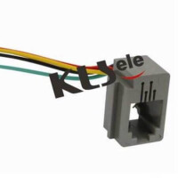 L-KLS12-199-4P4C-L150/B MODULAR JACK FREE 15CM 4P4C (RJ9,RJ10,RJ22) - 1