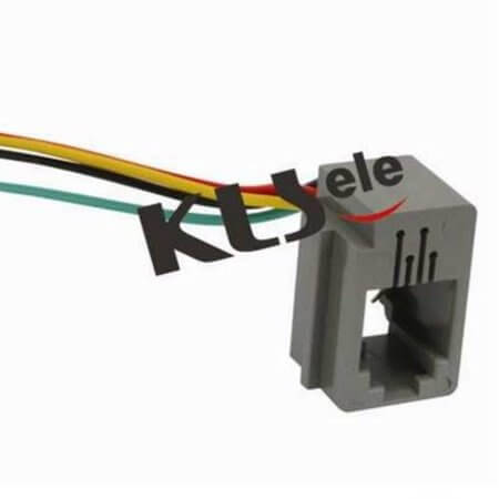 L-KLS12-199-4P4C-L150/B MODULAR JACK FREE 15CM 4P4C (RJ9,RJ10,RJ22) - 1