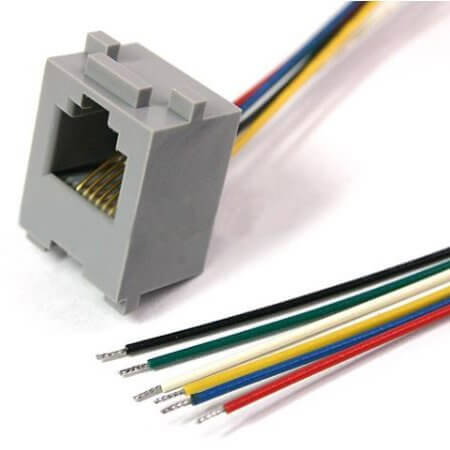 L-KLS12-210-8P8C-08130M5 CON.HOUSING CABLE 8PIN 13CM 2MM RJ45 8P8C - 1