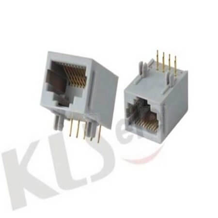 L-KLS12-302-10P8C-1-01 MODULAR JACK THT R/A 10P8C BLACK - 1