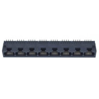 L-KLS12-302-1X8-10P8C-1- MODULAR JACK THT R/A 10P8C BLACK - 1