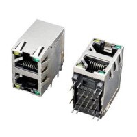 L-KLS12-313C-8P8C-2X1-1- MODULAR JACK THT R/A (RJ45,Ethernet) BLACK - 1